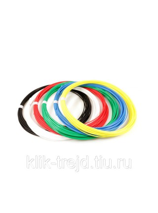 Пластик KID-6 для 3D ручек (по 10м. 6 цветов в коробке)