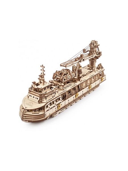 Сборная модель UGEARS Научно-исследовательское судно