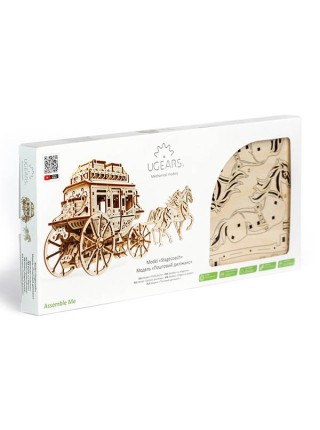 Сборная модель Ugears Почтовый дилижанс