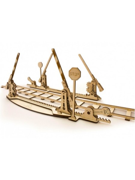 Сборная модель Ugears Переезд и рельсы