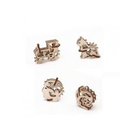 Сборная модель Ugears Трибики. Набор из 4 штук