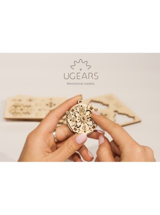 Сборная модель Ugears Фиджет Новогодняя магия. 4 шт.