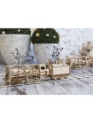 Сборная модель Ugears Локомотив с тендером UGEARS