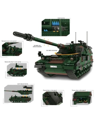 Конструктор XINGBAO XB-06047 Немецкая САУ Panzerhaubitze 2000