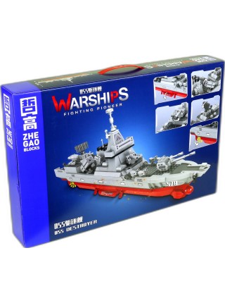 Конструктор ZheGao QL2117 Эскадренный миноносец Тип 055