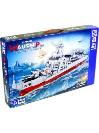 Конструктор ZheGao QL2118 Военный корабль ZHE GAO