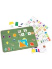 Магнитные игры BONDIBON, Изучаем цифры, формы и знаки  (87 магнитов)