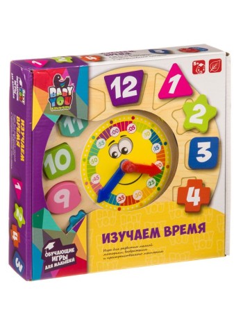 «ИЗУЧАЕМ ВРЕМЯ» Обучающиая игра BONDIBON