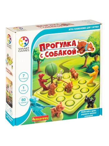  "ПРОГУЛКА С СОБАКОЙ" Логическая настольная игра Smart Games Bondibon