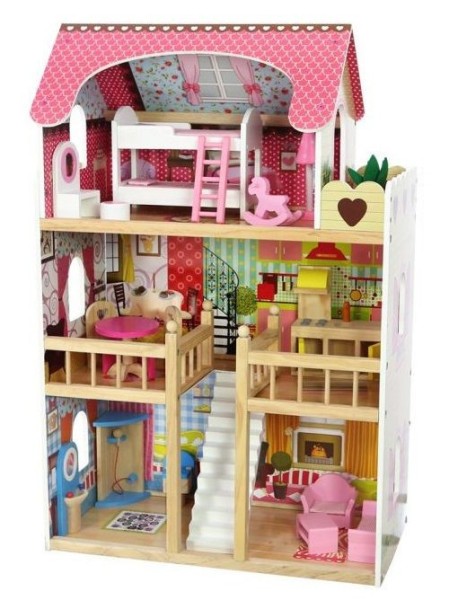 Кукольный домик ECO TOYS Malinowa 4109