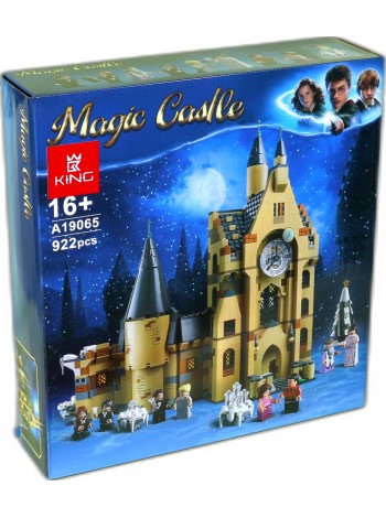 Конструктор KING 19065 Часовая башня Хогвартса, совместим с LEGO 75948 KING