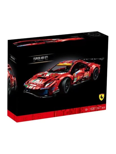 Конструктор KING 10287 Ferrari 488GTE, совместим с Lego 42125