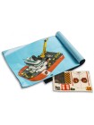 Конструктор KING 40019 Пожарный катер, совместим с LEGO CITY 60109 KING