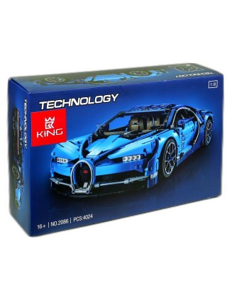 Конструктор KING (2086) Bugatti Chiron, совместим с Лего 42083