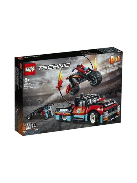 Конструктор LEGO Technic 42106 Шоу трюков на грузовиках и мотоциклах