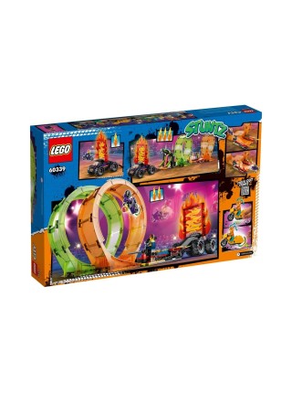 Конструктор LEGO City 60339 Трюковая арена «Двойная петля»