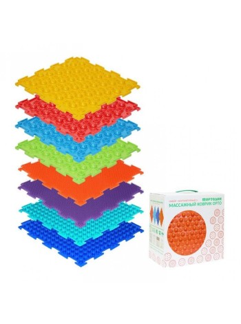 «БОДРОСТЬ» 8 пазлов Ортопедический массажный коврик ОРТО 