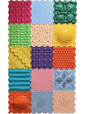  МИКС 15 пазлов Ортопедический массажный коврик ОРТО