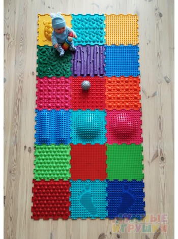 МИКС 18 пазлов Ортопедический массажный коврик ОРТО 